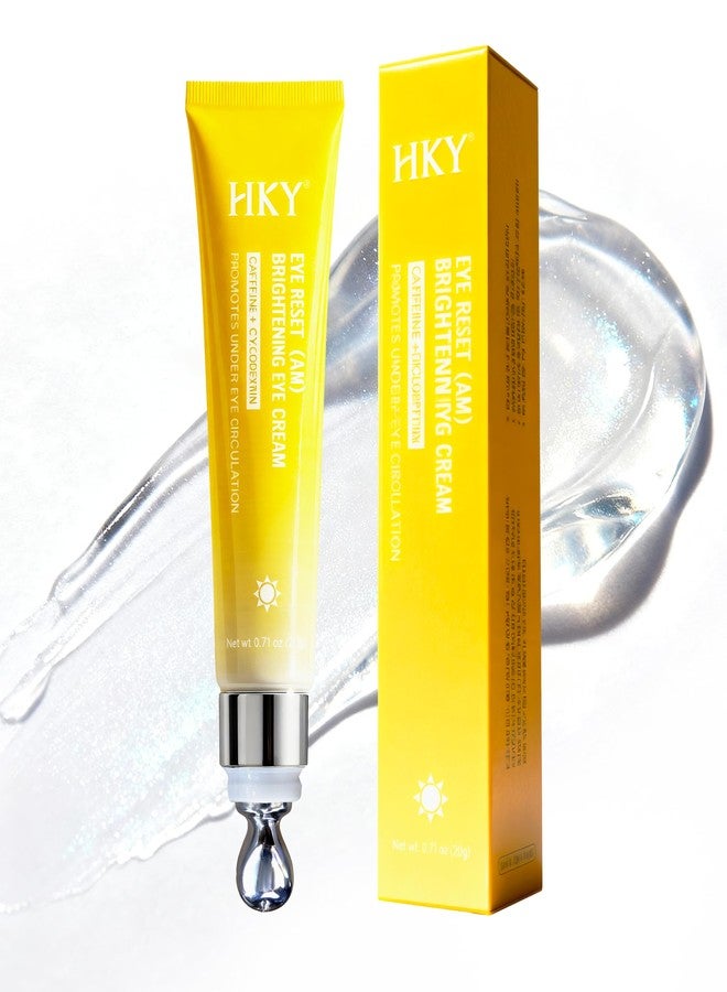 HKY Eye Cream, Under Eye Bags And Wrinkles Repair Cream Brightener, Anti Aging, Dark Circles Puffiness Under Eye Treatment With Caffeine Serum & Cyclodextrin, Morning Instant Firming - Image 1